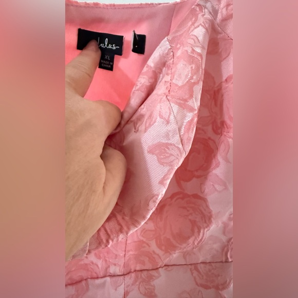 Lulu's Pink Puff Sleeve Mini Dress - Picture 6 of 6